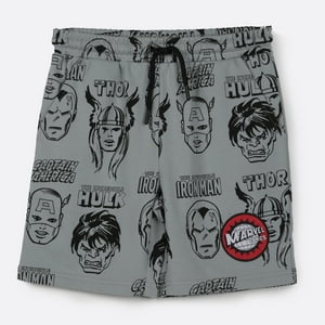 Short Niño Full Print Avengers Gris Marvel