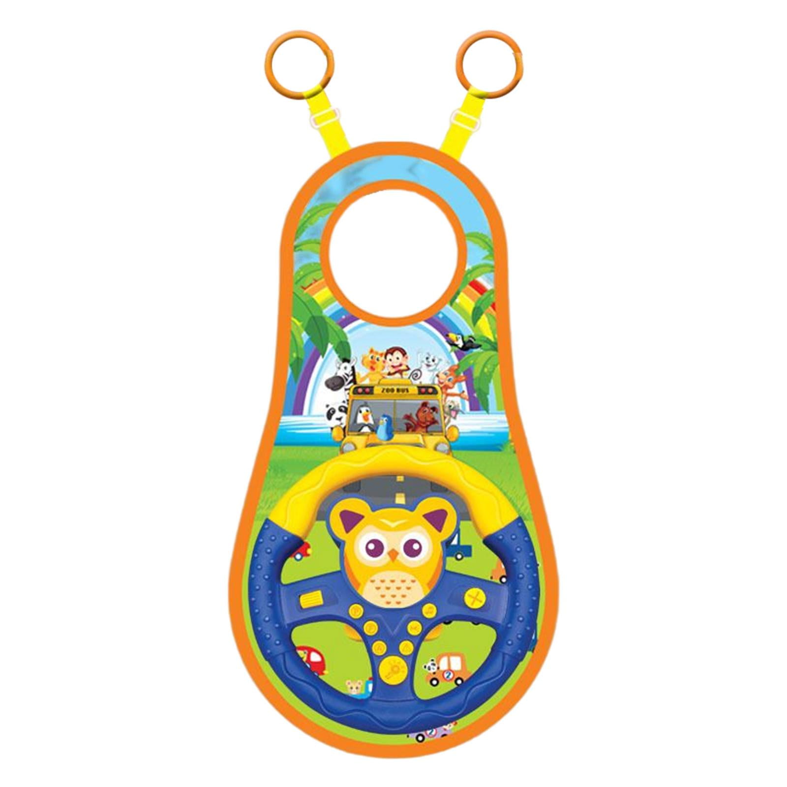 Magideal - Juguete Educativo Del Volante Del Coche Del Volante, Juguete De Conducción, Juguete Del Juego De Simulación Con Música, Juguete De La Rueda Del Coche, , Búho