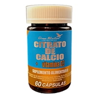 Citrato De Calcio + Vitamina D3 Green Medical 60 Cáps.