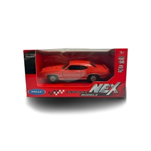 Top10Books - Pontiac Gto. Auto Miniatura Welly Esc. 1.34 - 1969 - Rojo