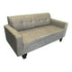 thumbnail image 1 of Sofa HVM 3 Cuerpos Alonso Lino Gris Pmetal, 1 of 4