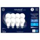 thumbnail image 1 of Bombillas LED GE Reveal equivalentes a 60 W, paquete de 8, A19 2850 K, 1 of 4
