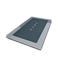 Genérico - Alfombra Baño Cocina Antideslizante De Secado Rápido Rectangular Azul