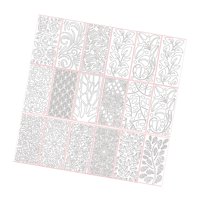 Magideal - Plantillas De 18 Piezas Para Pintar En Plantillas De Dibujo De Madera De La Herramienta De Diario Flores De La Herramienta Para Muebles Decoración Del