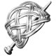thumbnail image 4 of Viking Celtic Play Clips Double Heads Dragon Hakepins Stick 6 7x5 3x9 5cm, 4 of 5