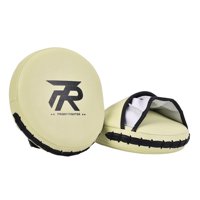 Ioensy - Manoplas De Boxeo Curvadas Para Entrenamiento, Almohadilla De Mano Para Taekwondo Muay Thai Karate, Color Amarillo Claro