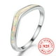 thumbnail image 1 of Elegant Sterling Silver 925 White Opal Ring for Women - Perfect for Brides, Weddings, and Engagements, 1 of 4