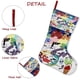 thumbnail image 5 of Alphabet Lore Tema: Calcetines de Navidad, fino lino blanco para colgar en escaleras y chimenea, decoración navideña para el hogar, regalo de Navidad. 54cm × 38cm, 5 of 5