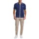 thumbnail image 2 of INSPIRE CHIC Camisa de punto para hombre de regreso a clases con botones, manga corta, ligera, casual, de verano, polo tejido, talla S, azul oscuro, 2 of 6