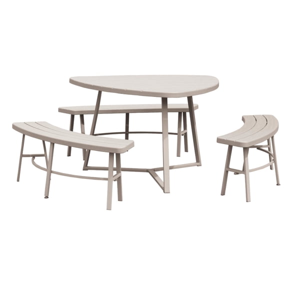 Juego Terraza 4 Piezas Beige