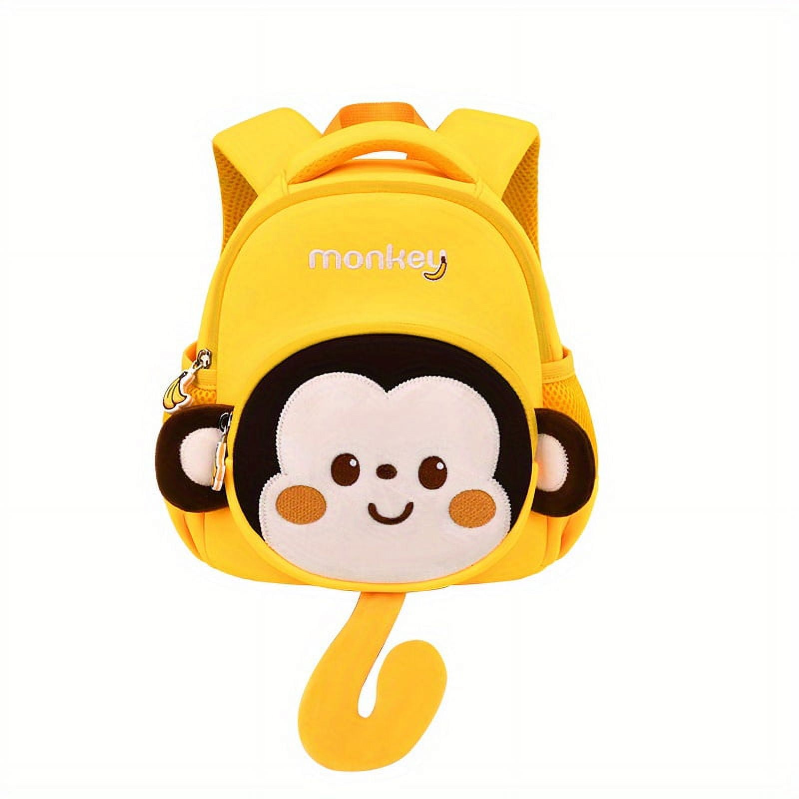 Cute Little Monkey Backpack For Boys And Girls Cartoon Cute ...