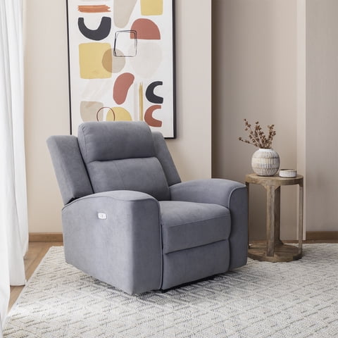 Daniels - Berger Reclinable Eléctrico Moderno Gris Montana Km807Cpwgr