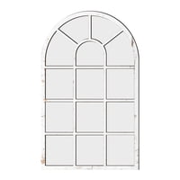 Bothyi - Espejo De Pared Con Ventana Arqueada, Espejo Con Arco Para Tocador, Dormitorio, Baño, Blanco