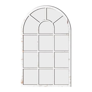 Bothyi - Espejo De Pared Con Ventana Arqueada, Espejo Con Arco Para Tocador, Dormitorio, Baño, Blanco