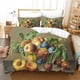 thumbnail image 1 of Art Peach Fruits Foods Print Quilt Duvet Cover Set Bedspread Bedding 3-Piece Bedding Set, 1 of 5