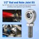 thumbnail image 4 of Kit de extremos de varilla SPARKWHIZ con junta de dobladillo de 1/2 pulgada para dirección y suspensión, 4 of 6