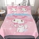 thumbnail image 1 of My Melody Kawaii 3 Pieces Bedding Sets Soft Comforter Sets Decor Bedroom Gifts, 1 of 5