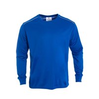 Jayson - Polera Dry Fit C/Antibacterial Ml Cuello Polo Y Reflectante Azul S