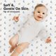 thumbnail image 4 of Paquete de 2 Sábanas Mini para Cuna Ajustables - 38x26 para Cunas Portátiles, Algodón Orgánico, Suave y Transpirable, Ropa de Cama Neutral para Niños y Niñas (Cosmo), 4 of 9