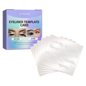 Ioensy - 6 Uds Delineador De Ojos Plantillas De Sombra De Ojos Pegatinas Para Principiantes Herramienta De Maquillaje De Ojos Rápido