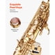 thumbnail image 4 of Saxofón soprano VEVOR en Si bemol, 23 teclas, kit para principiantes, acabado dorado, 4 of 9