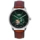 thumbnail image 1 of Reloj Automático Para Hombre Flatline Correa De Cuero Dial Open Heart Verde 83644, 1 of 2