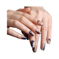 Tiolla - Uñas Sticker Efecto Gel Newtro Marble Blue