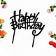 thumbnail image 3 of Topper Para Pastel De Acrílico Negro Feliz Cumpleaños, 3 of 8