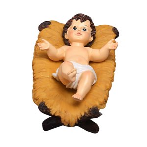 Magideal - Jesús Niño Estatua Bebé Recién Nacido Niño Memorial Muñeca Artesanía Escena De Navidad Figuras Colección Escultura Para Pascua Porche Fiesta En Casa