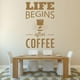 thumbnail image 2 of Decomural Life Begins After Coffee WS-46121, 2 of 2