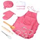 thumbnail image 4 of 11 Piezas Kid Chef Rol Juego De Imaginación Delantal De Juguete Guante Utensilios De Cocina Kit, 4 of 5