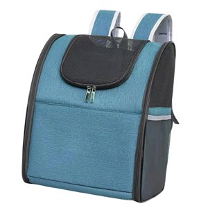 Ioensy - Pet Carrier Mochila Para Perros Gatos Senderismo Jaula Portátil Ventilar Bolsa De Viaje Azul