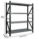 thumbnail image 3 of Estante Rack 200x60x200cm 800kg, 3 of 6