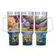 thumbnail image 1 of Magia Extraña Vaso aislado de acero inoxidable con asa, diseño temático, regalo para familia, amigos y fans; incluye pajita y encaja en el portavasos estándar, 40 oz, 1 of 6