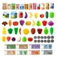thumbnail image 2 of Set de carrito de compras para niños Jovow con comida simulada para niños, tamaño 3+, 2 of 3