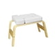 thumbnail image 4 of Banco de soporte para la cabeza de yoga Silla de inversión de yoga Hogar fuerte Entrenamiento de fuerza duradero Gimnasio portátil con marco de madera Blanco, 4 of 5