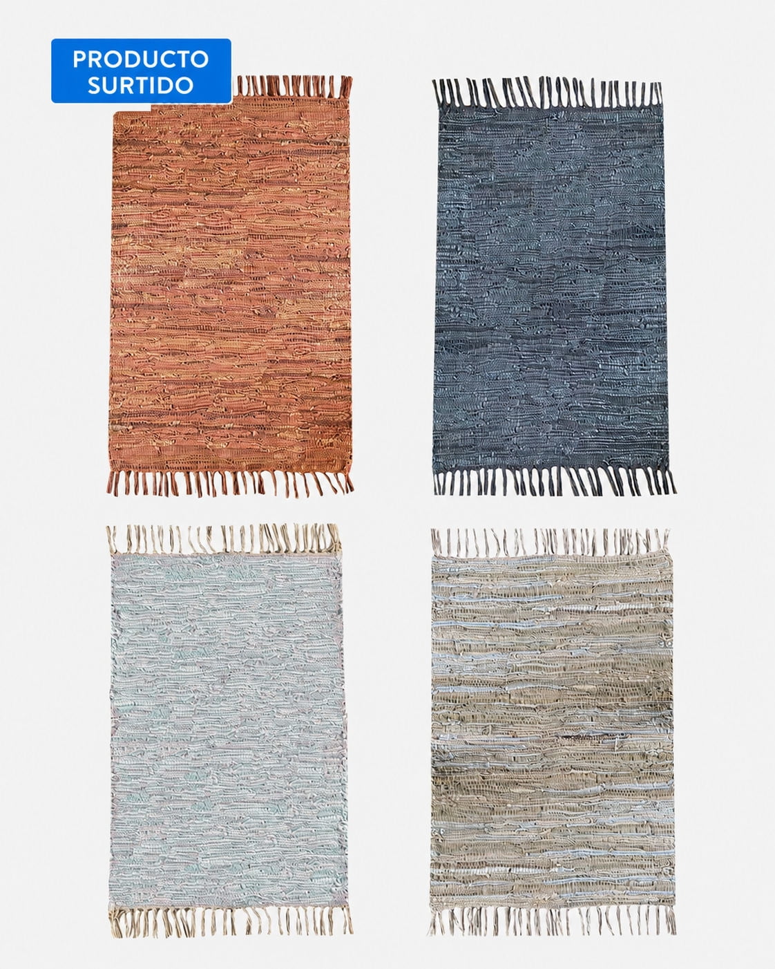 Bajada de Cama 60x90cm 80% Cuero Multicolor
