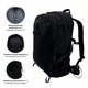 thumbnail image 4 of Mochila Outdoor DayPack Nylon Ripstop 25L Latok Lhotse negro, 4 of 8