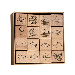 Magideal - 16X De Sellos De Goma De , Sellos De Diy Scrapbooking Sello De Diario Decorativo Artesanía Papelería Para Niños Pintura Fabricación