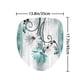 thumbnail image 1 of 1pc Waterproof Butterfly Flower Shower Curtain with 12 Hooks, Non-Slip Bathroom Rug, Toilet U-Shape Mat, and Toilet Lid Cover Pad - Decorate Your Bathroom with Style and Comfort, 1 of 5