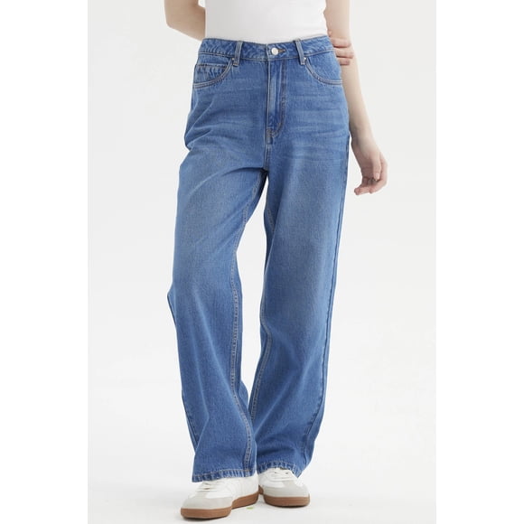 Jeans Mujer Cami Calce Recto Azul - lV