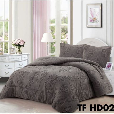 Tecnocasa - Cobertor De Invierno Sherpa Con Chiporro Mariposa 2 Plazas.