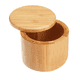 thumbnail image 1 of Salero de bambú premium, salero con tapa giratoria magnética - Salero con cuchara, 1 of 5