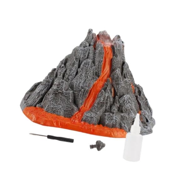 Modelo De Volcán De Vapor De Volcán Activo Simulado Para Edades 4 5 6 Niños Niños