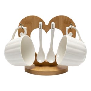 Genérico - Set 2 Tazas Soporte Exhibición Decorativo Funcional Jhn