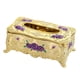 thumbnail image 5 of Inicio Caja De Papel De Seda Rectangular Funda Para Estuche Funda Dorado Morado, 5 of 5