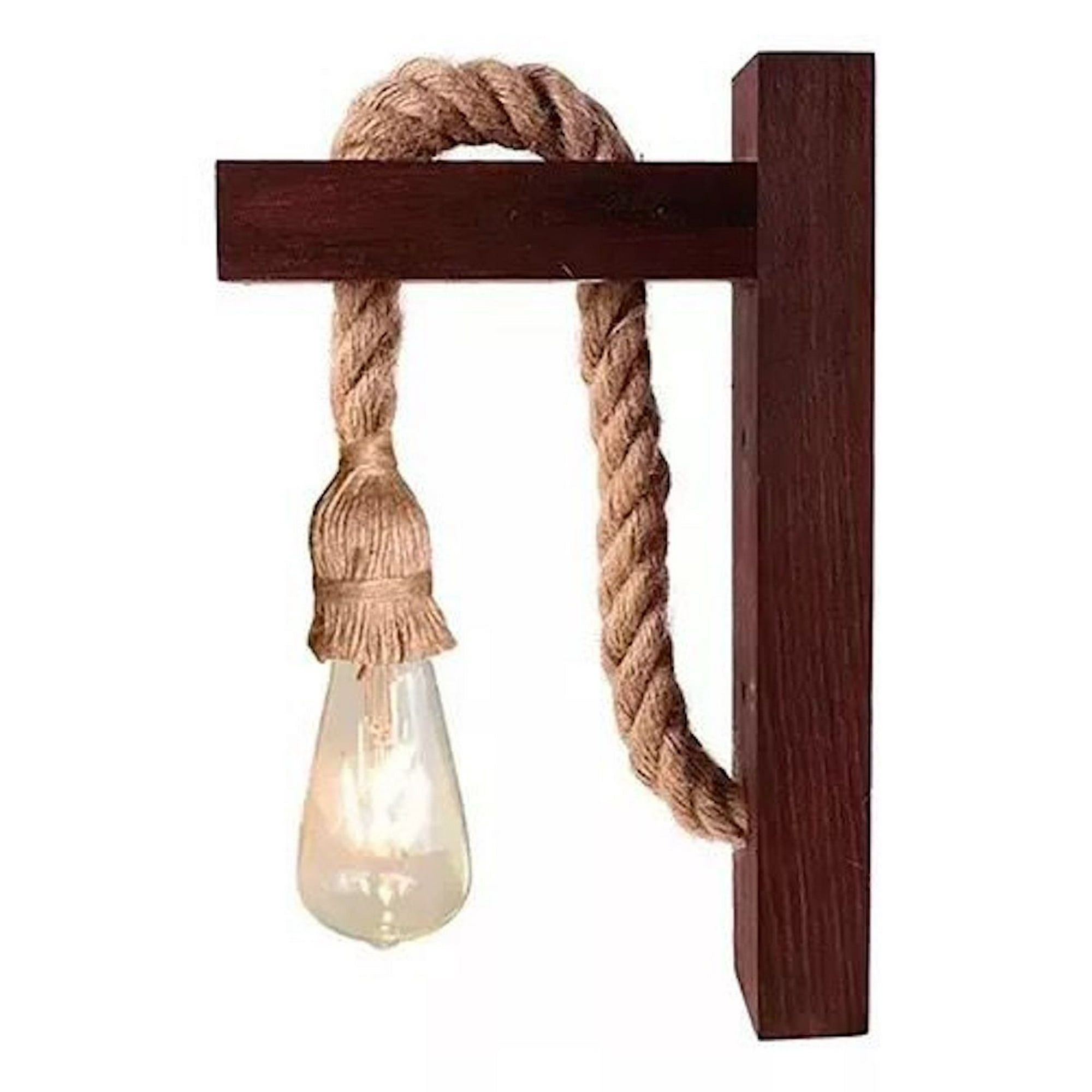 Oem - Lámpara Colgante Madera Vintage Lampara De Pared Rustica 2