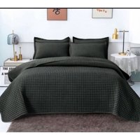 Imac Hogar - Cubrecama Quilt Verano Diseño Cuadrille Plaza Y Media Verde