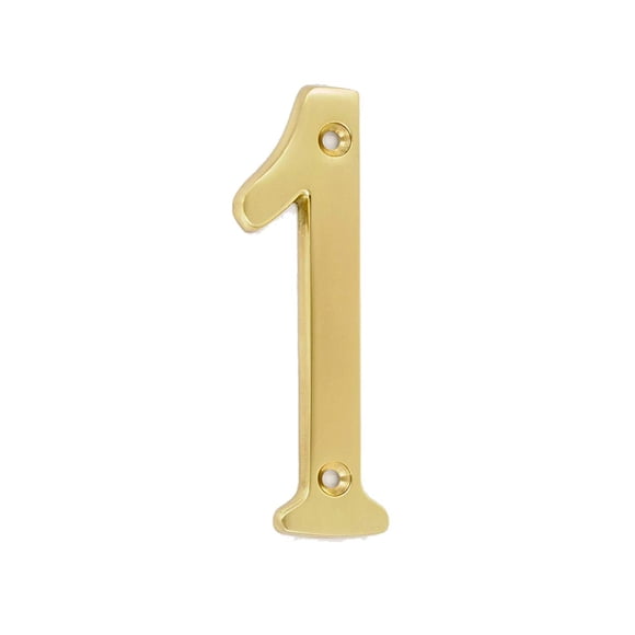 Números Para Casa De Latón Macizo Brillante Premium De 7 62 Cm