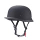 thumbnail image 5 of Motorcycle Half Casco para adultos de cara abierta cómoda diseño retro de casco de ciclismo de estilo alemán para helicóptero de scooter de crucero Negro mate, 5 of 5